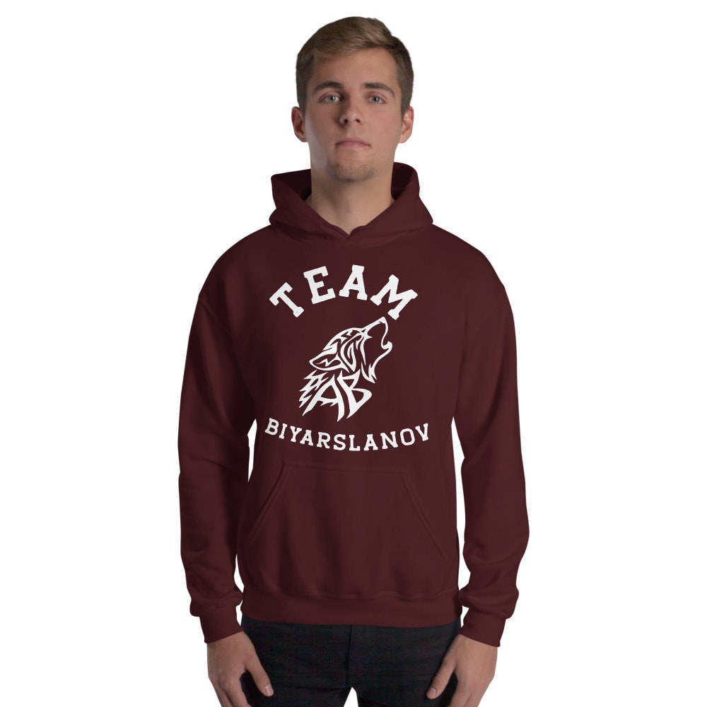 Team Biyarslanov Men's Hoodie, White Logo