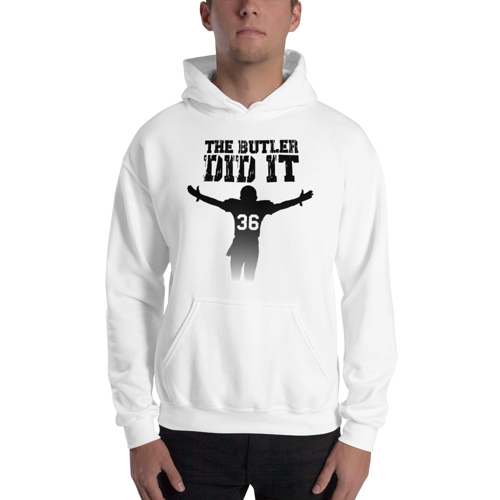 "The Butler Did It" by Leroy Butler - Hoodie, Black Logo