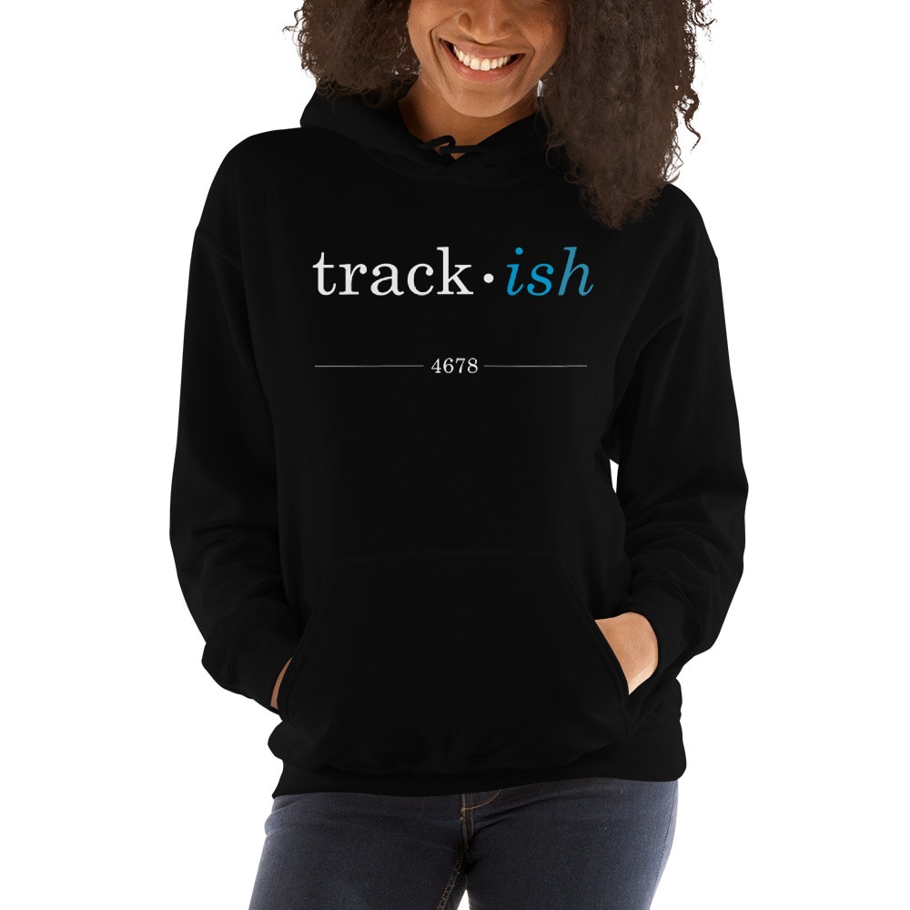   Track-ish 4678 Kevin Young Women's Hoodie, White Logo