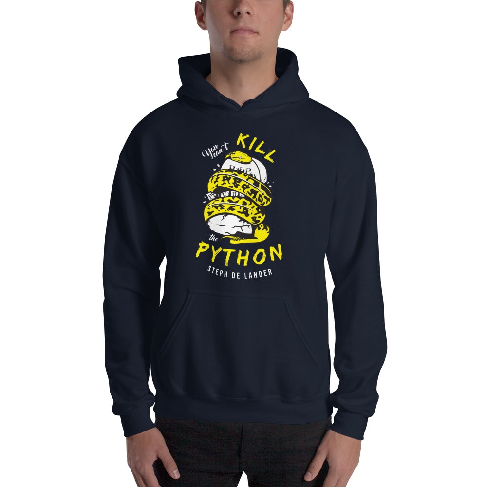 Can't Kill the Python by Steph De Lander x MAWI, Hoodie, White and Gold Logo