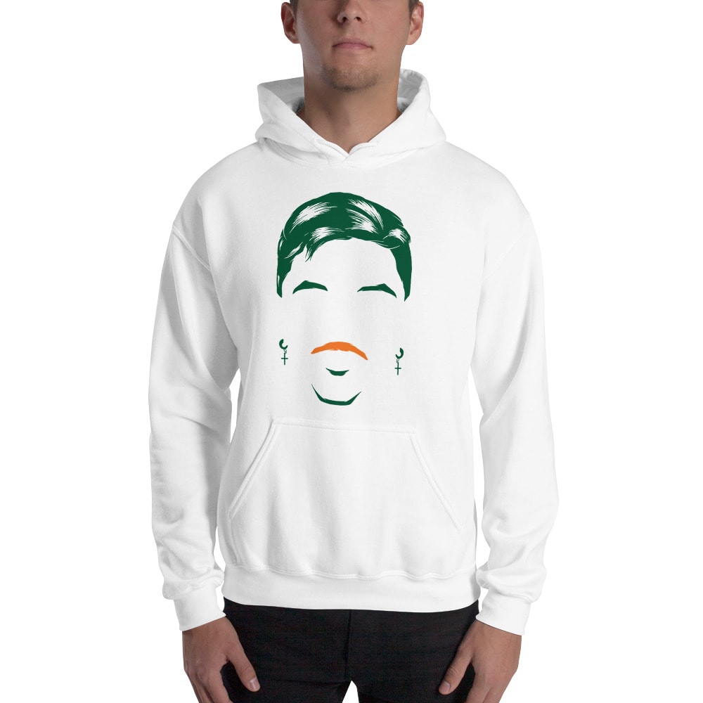  LIMITED EDITION Andy Borregales Men's Hoodie, Green and Orange Logo