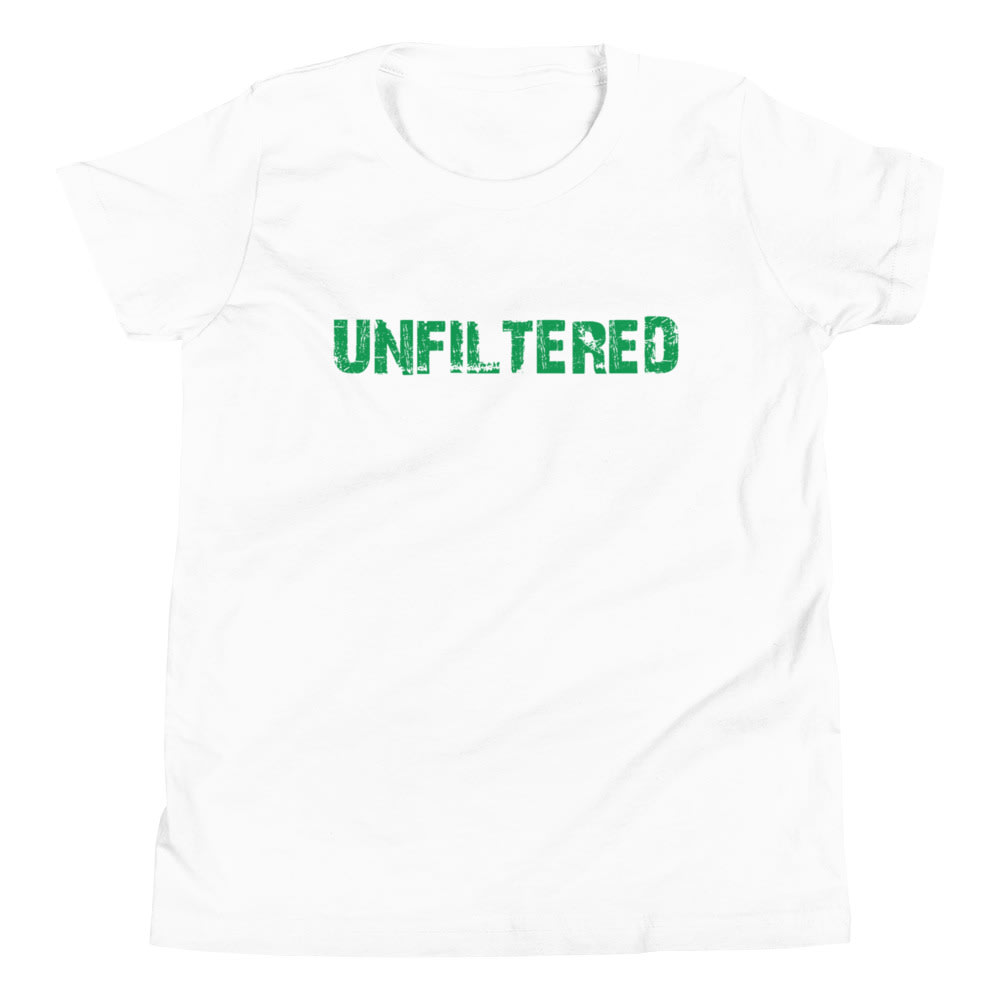 Unfiltered, Youth T-Shirt (Green Logo)