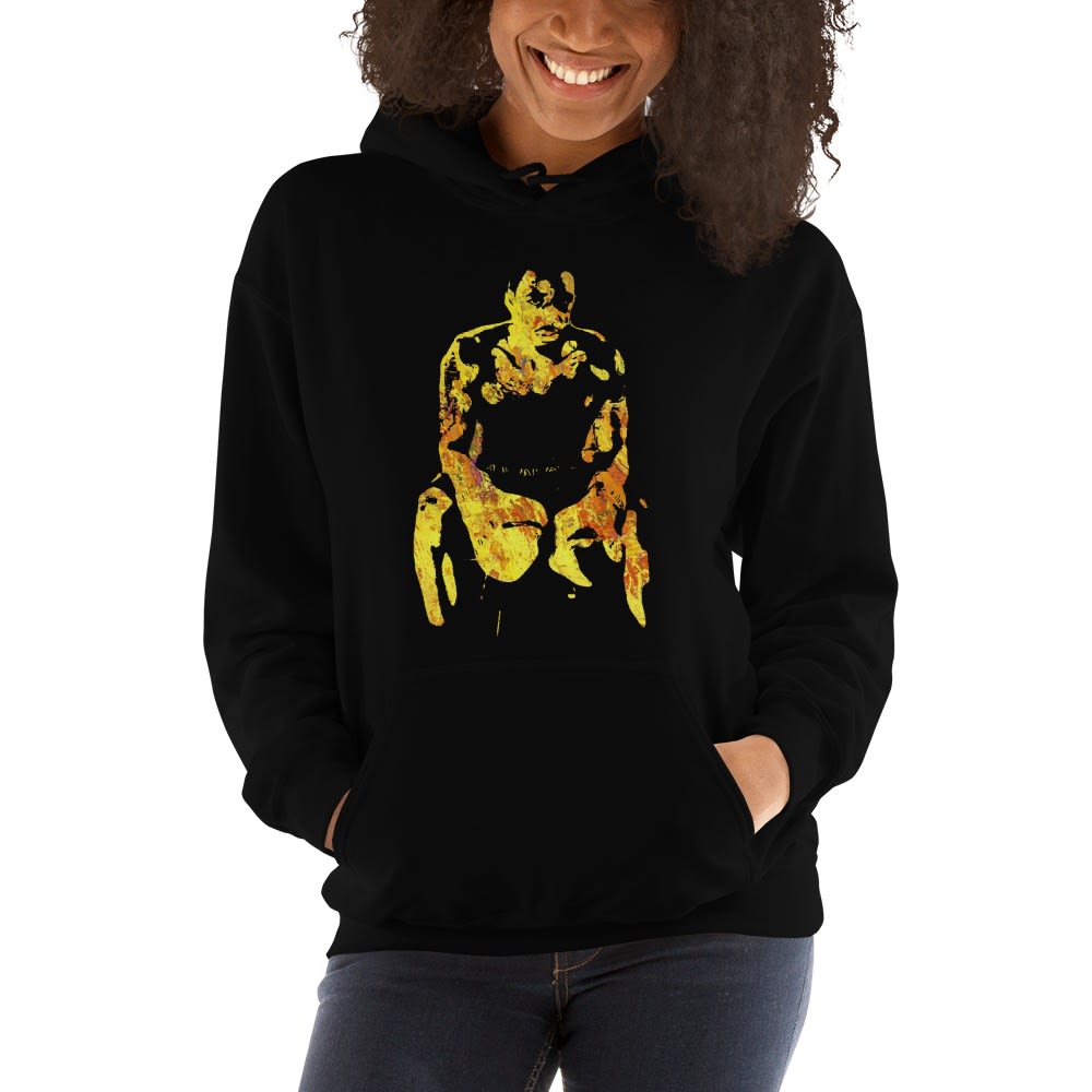 Roney Hines Custom Portrait, Gold, Women's Hoodie
