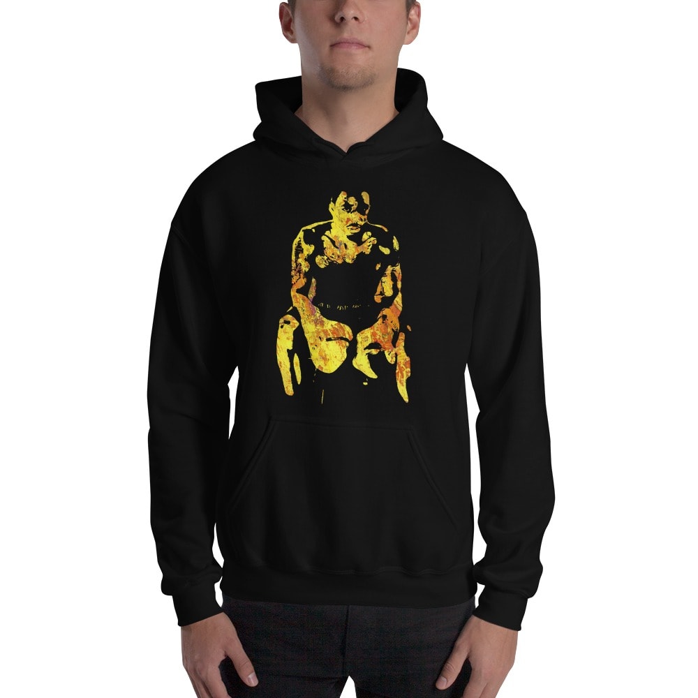 Roney Hines Custom Portrait, Gold, Men's Hoodie