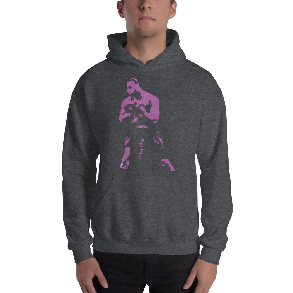Roney Hines Custom Portrait, Purple, Men's Hoodie