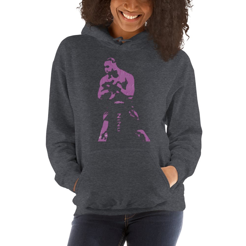 Roney Hines Custom Portrait, Purple, Women's Hoodie