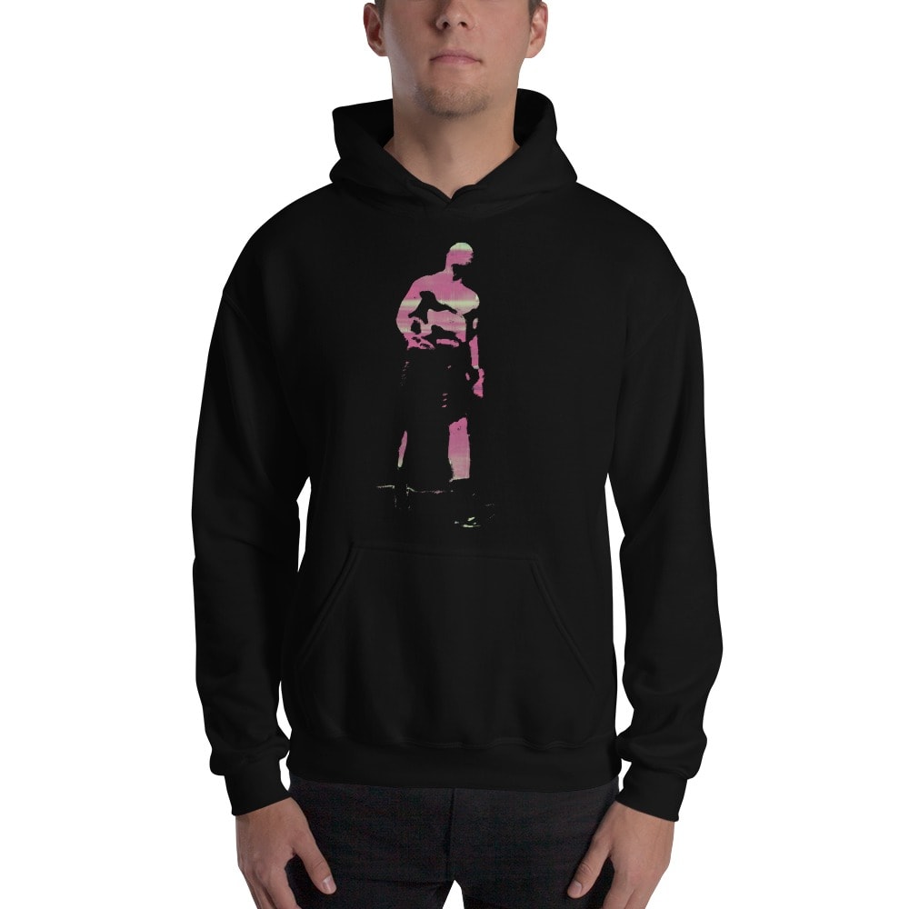 Roney Hines Custom Portrait, Pink/Green, Men's Hoodie