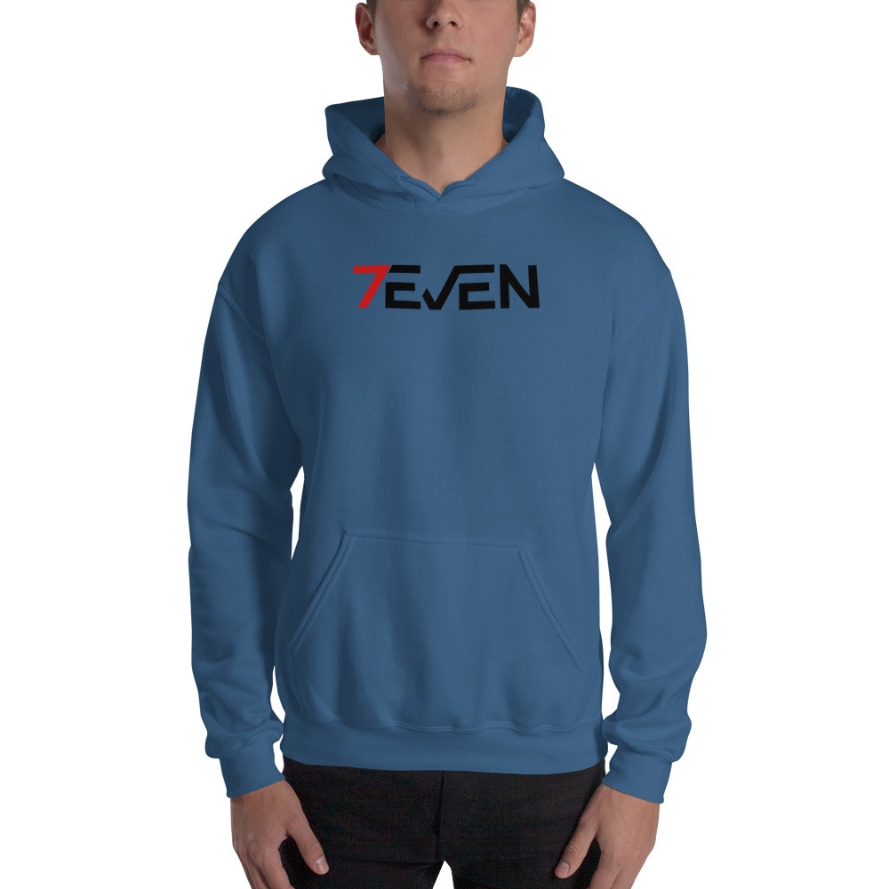  Seven Even by Sedan R’moni Men's Hoodie, Black Logo