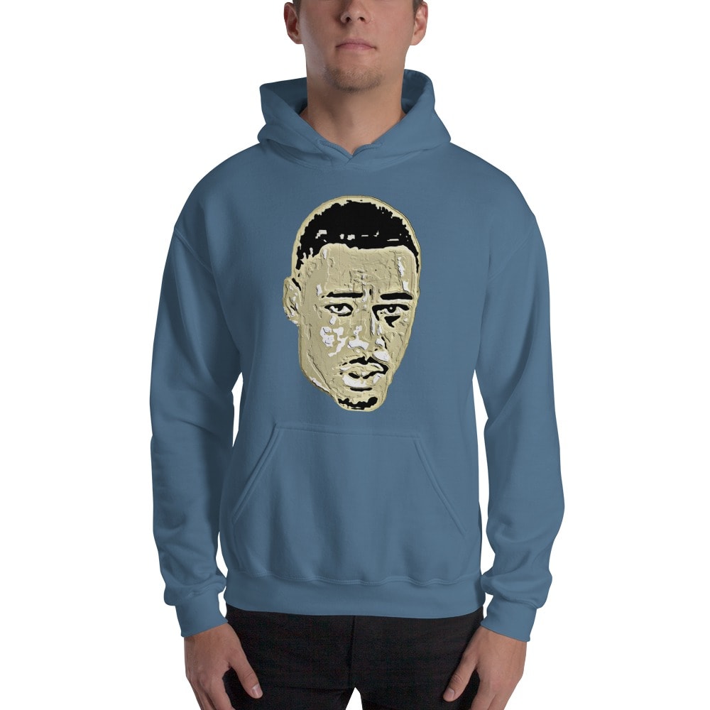 The Face of Roney Hines, Custom Portrait, Gold, Men's Hoodie