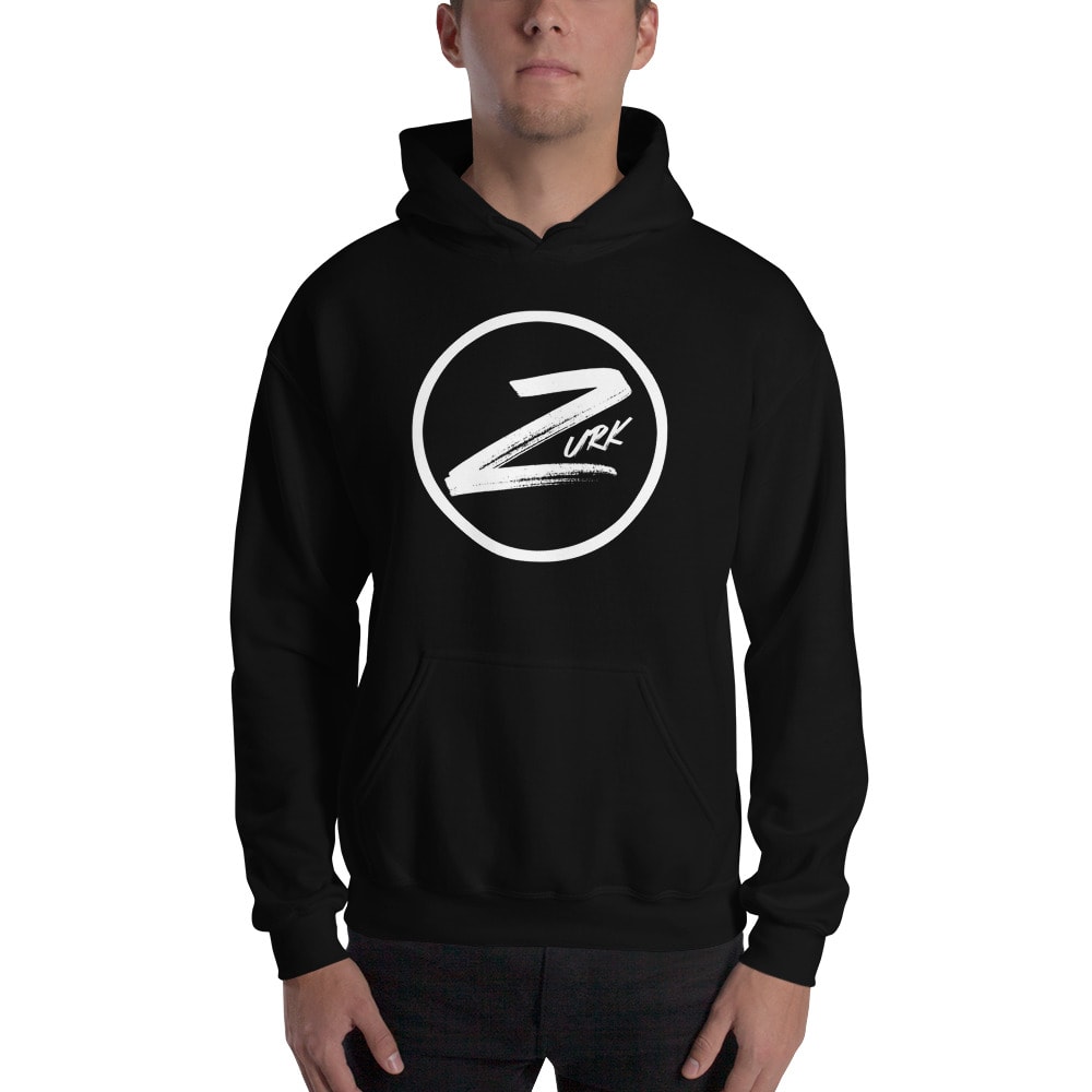 Zurk Isaiah Jones Hoodie, White Mini Logo