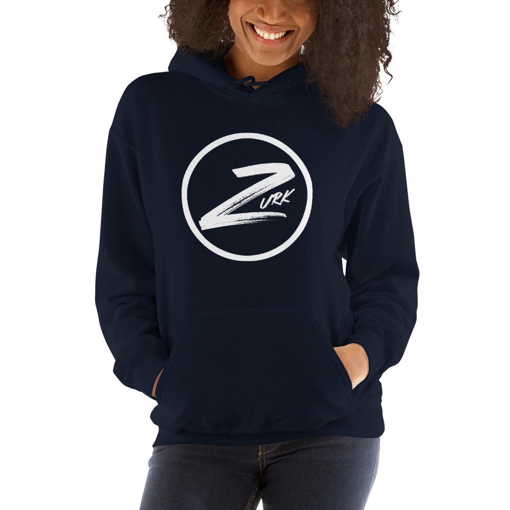Zurk Isaiah Jones Women's Hoodie, White Logo