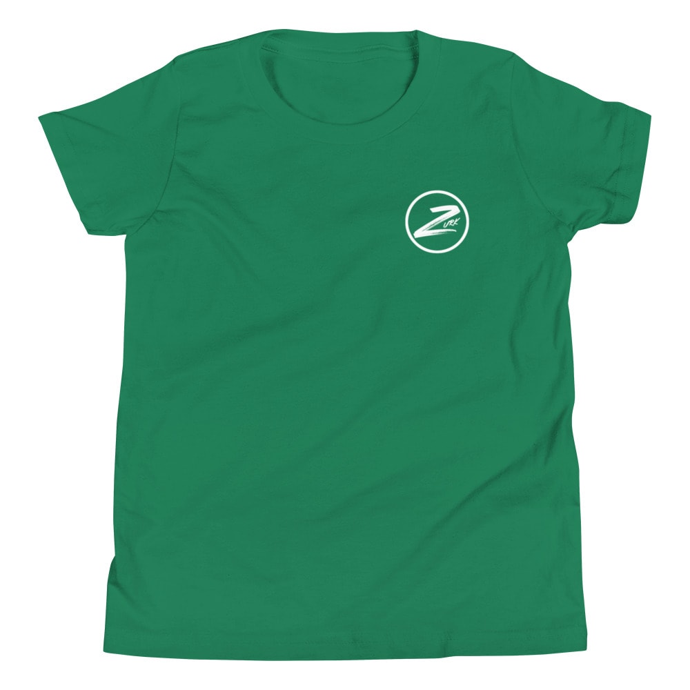 Zurk Isaiah Jones Youth T-Shirt, White Mini Logo