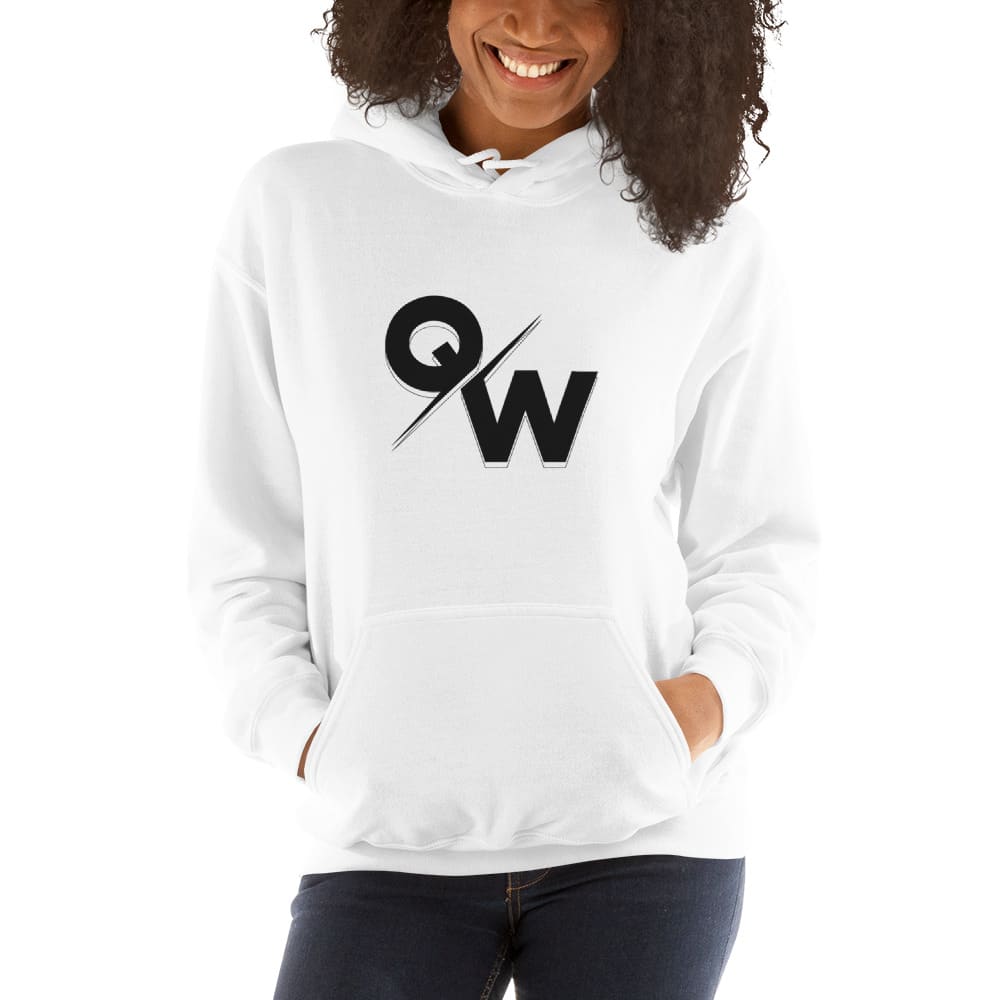 "QW" by Quincey Williams Women's Hoodie, Black Logo
