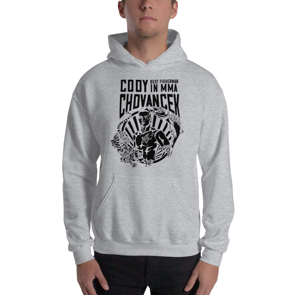 "Best Fisher in MMA" by Cody Chovancek Hoodie, Black Logo