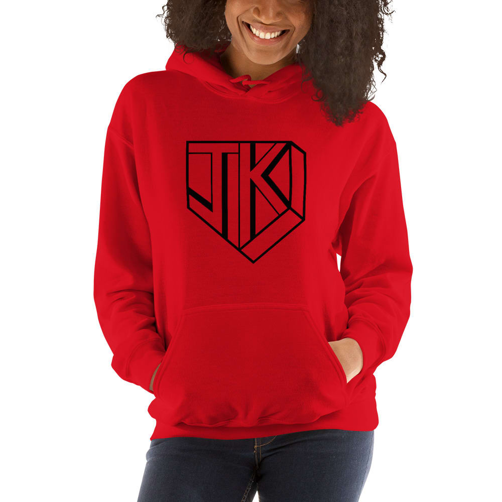 JK Jason Karnuth Women's Hoodie, White Logo