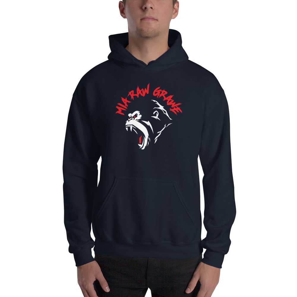 Mia Raw Grawe Hoodie, Red Logo