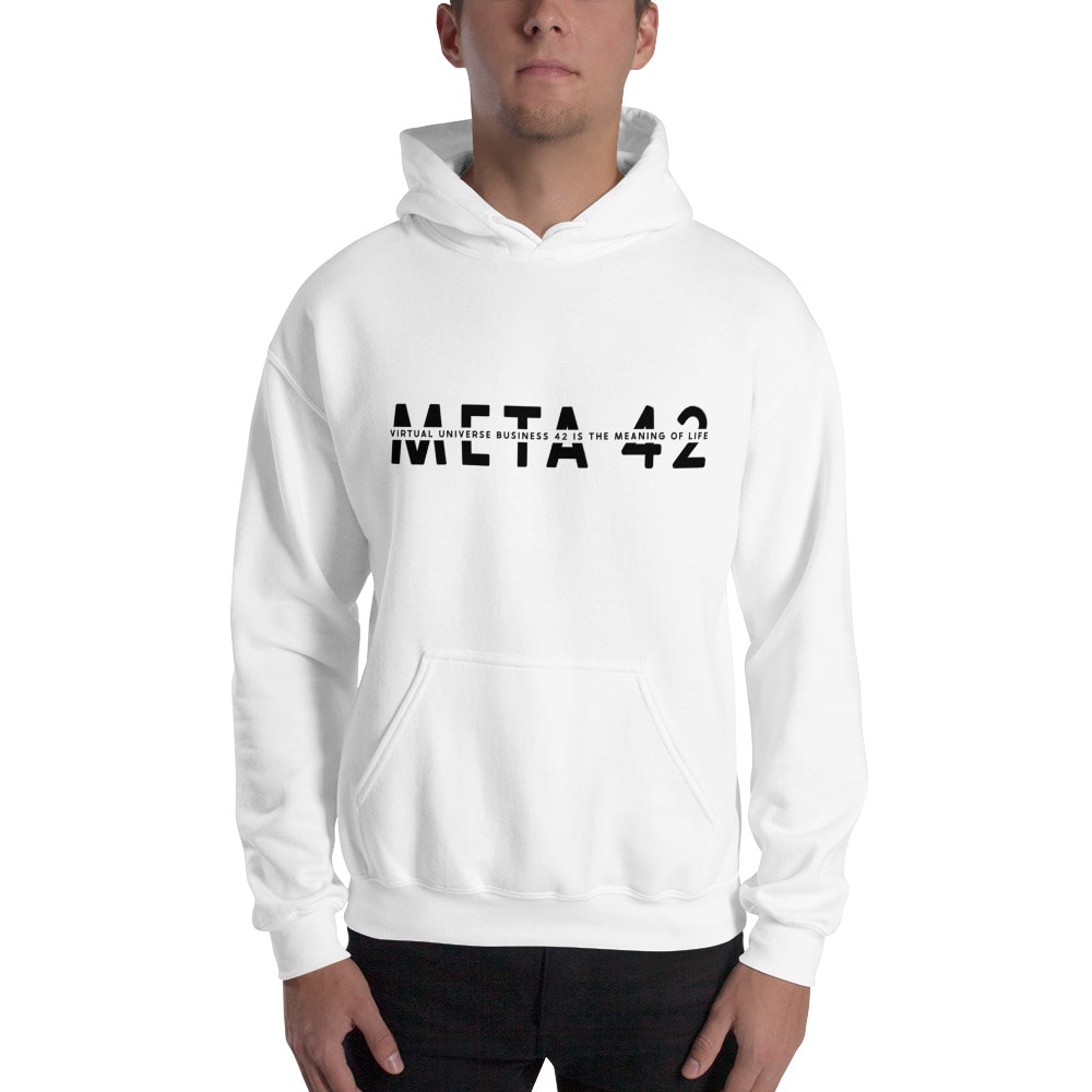 "Meta 42" by Chris Warren Hoodie, Black Logo