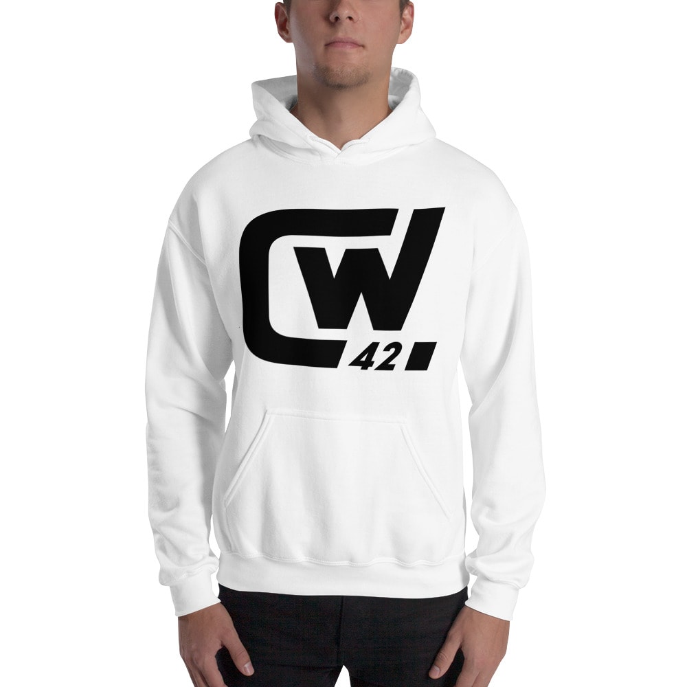 "CW 42" by Chris Warren Hoodie, Black Logo