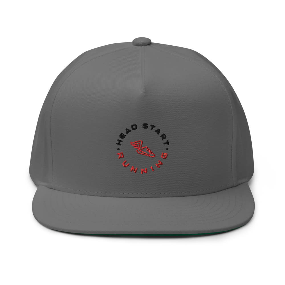 "Head Start Running" by Anthony Petrillo Hat, Black Logo