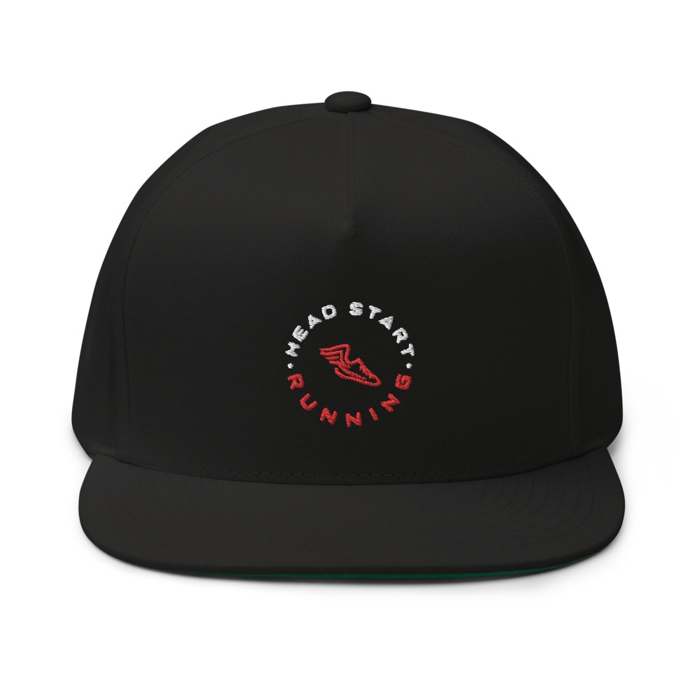 "Head Start Running" by Anthony Petrillo Hat, White Logo
