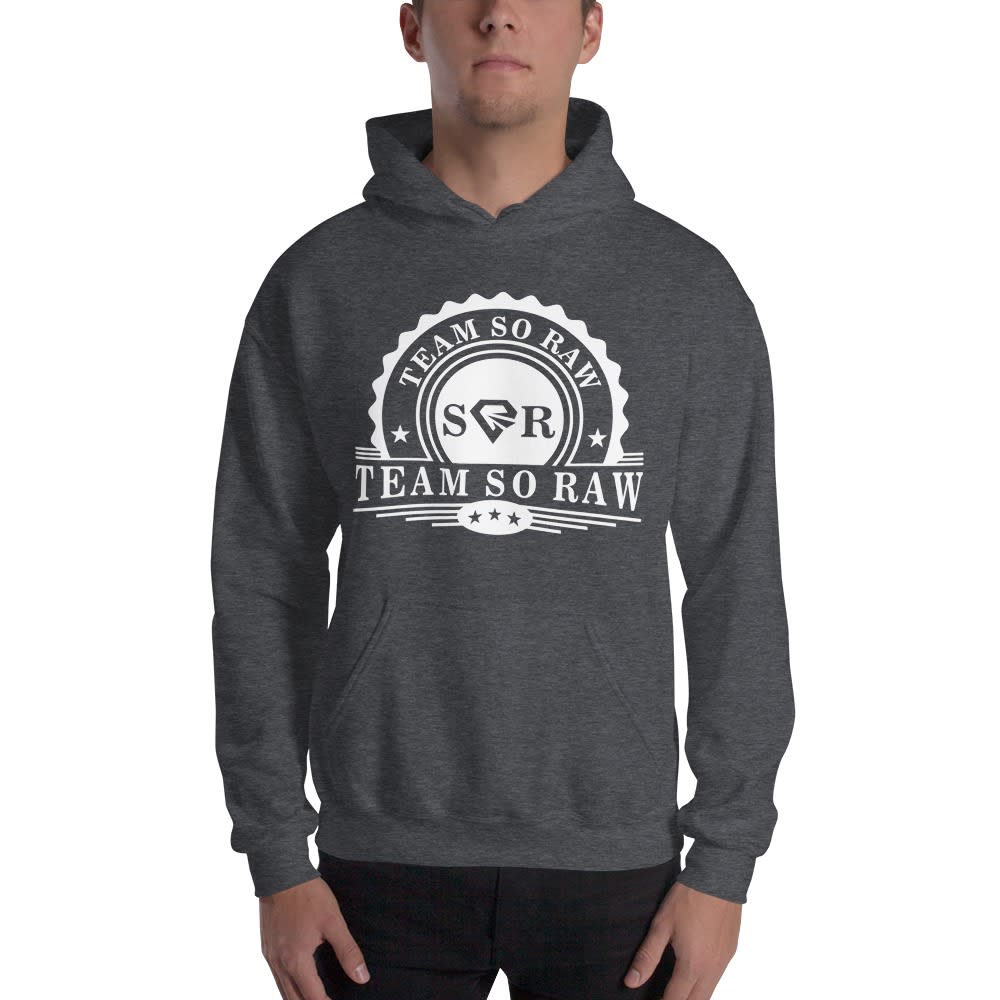 Team So Raw by Mike Spencer Hoodie, White Logo