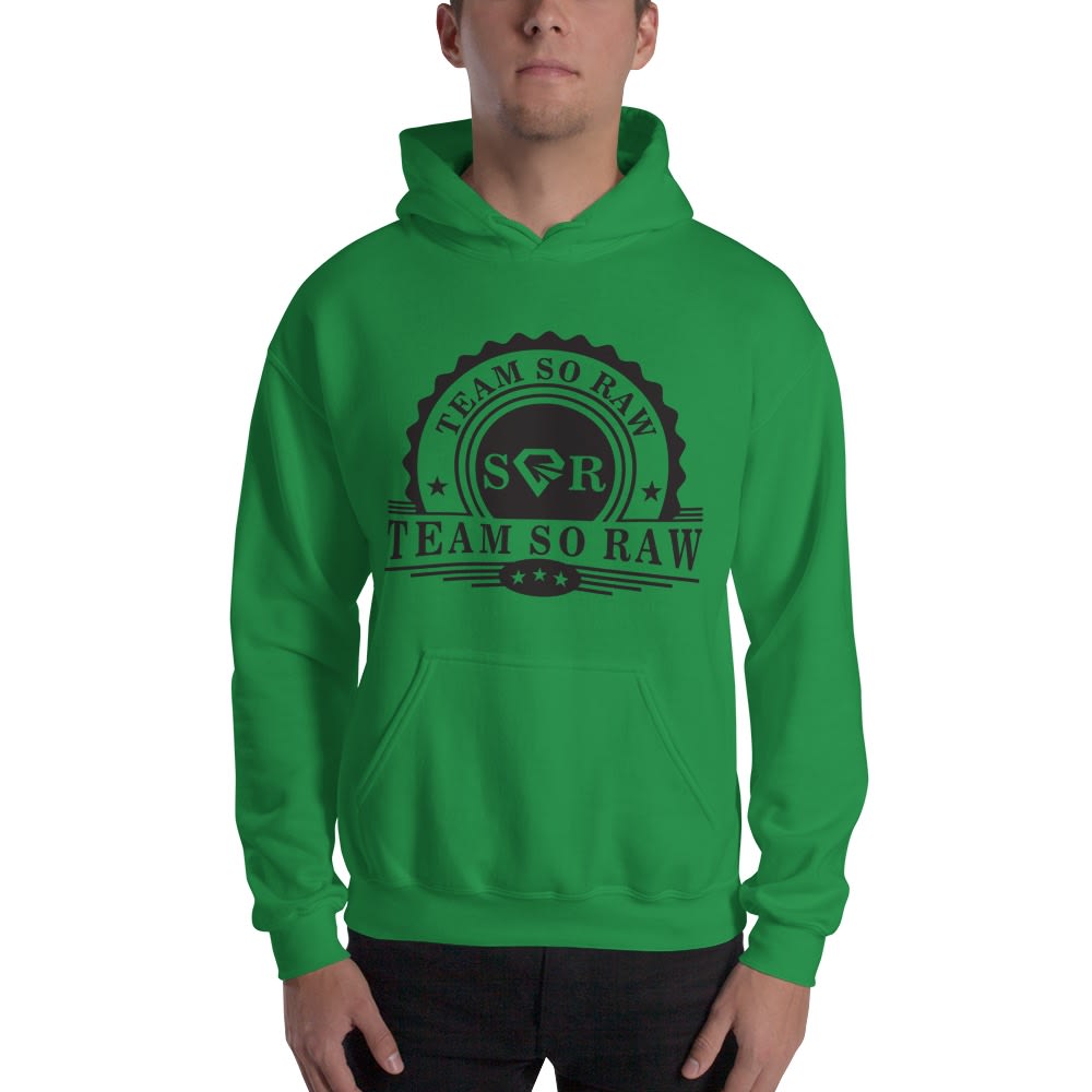 Team So Raw by Mike Spencer Hoodie, Black Logo