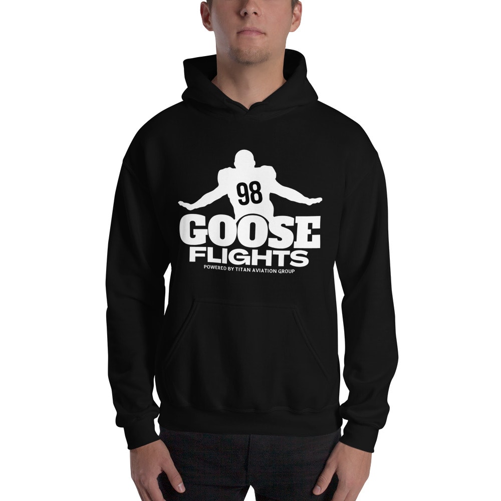 Goose Flights NFL Alumni Baltimore Hoodie, White Logo