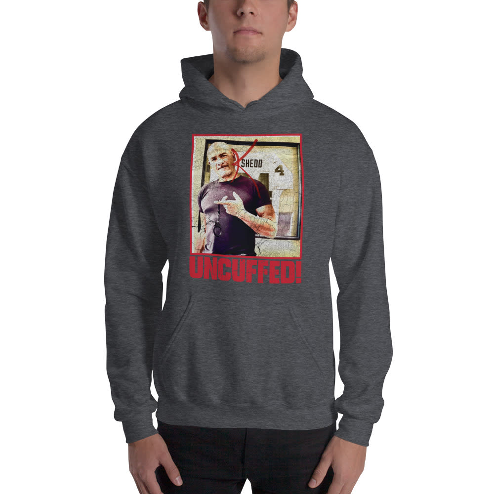 "Uncuffed!" by Kenny Shedd Hoodie, Red Logo