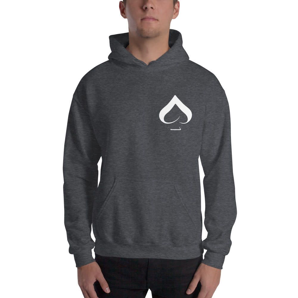 "Ace" by Nathan Acevedo Hoodie, White Logo