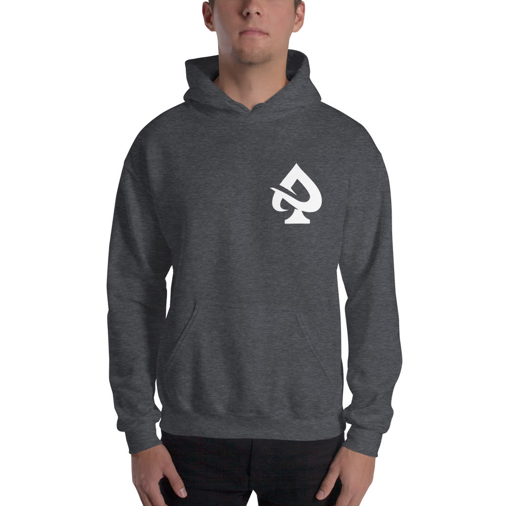 "Ace" by Nathan Acevedo Hoodie, White Logo Bold