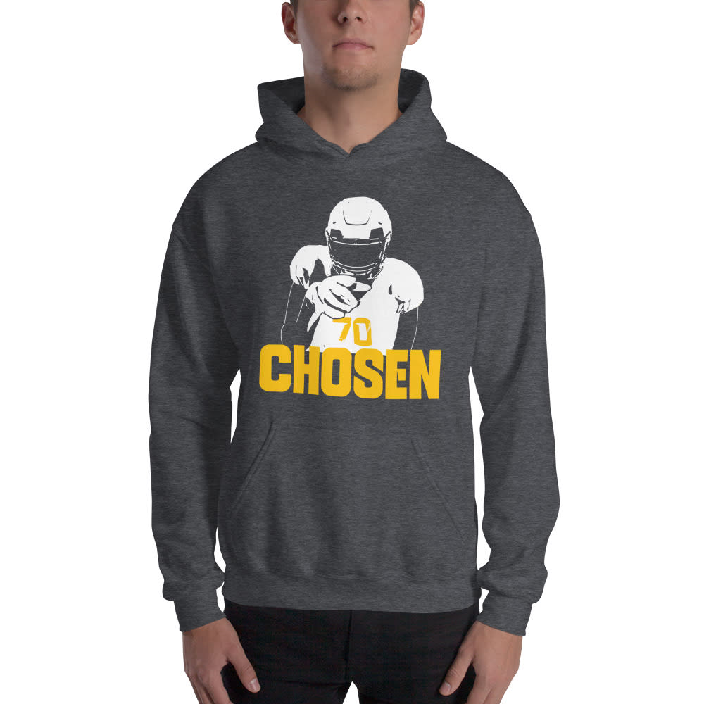 "Chosen" by Bryce Simpson Hoodie, White Logo