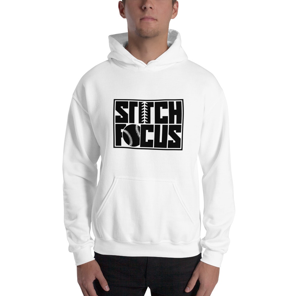 "Stich Focus" by DaRond Stovall Hoodie, Black Logo
