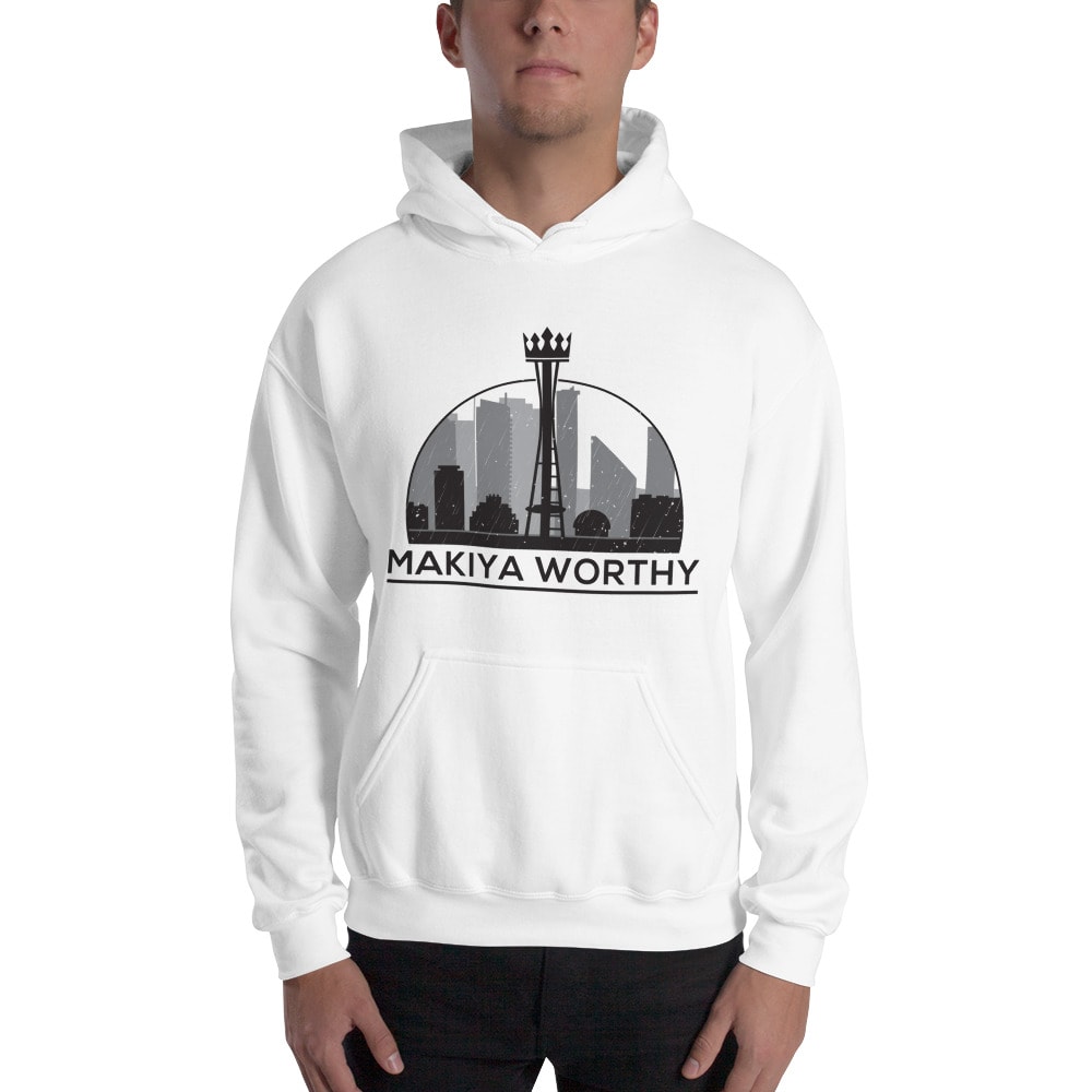 Makiya Worthy Hoodie, Black Logo
