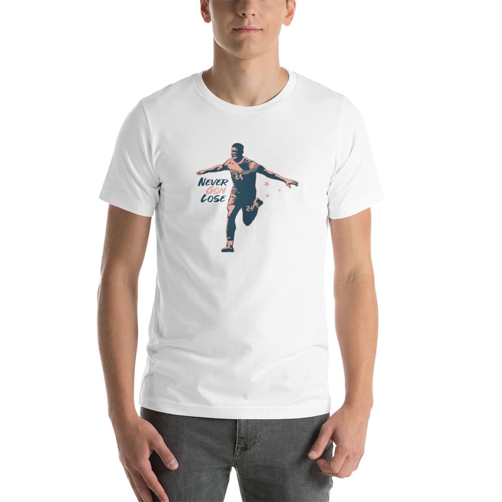 "Never Lose" by Oghogho Osaghae Shirt, Dark Logo