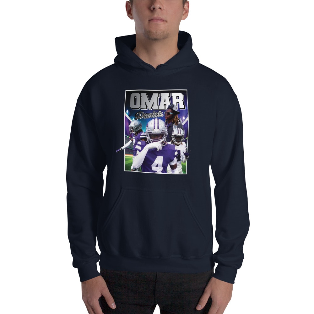 Omar Daniels Graphic Hoodie, White Logo