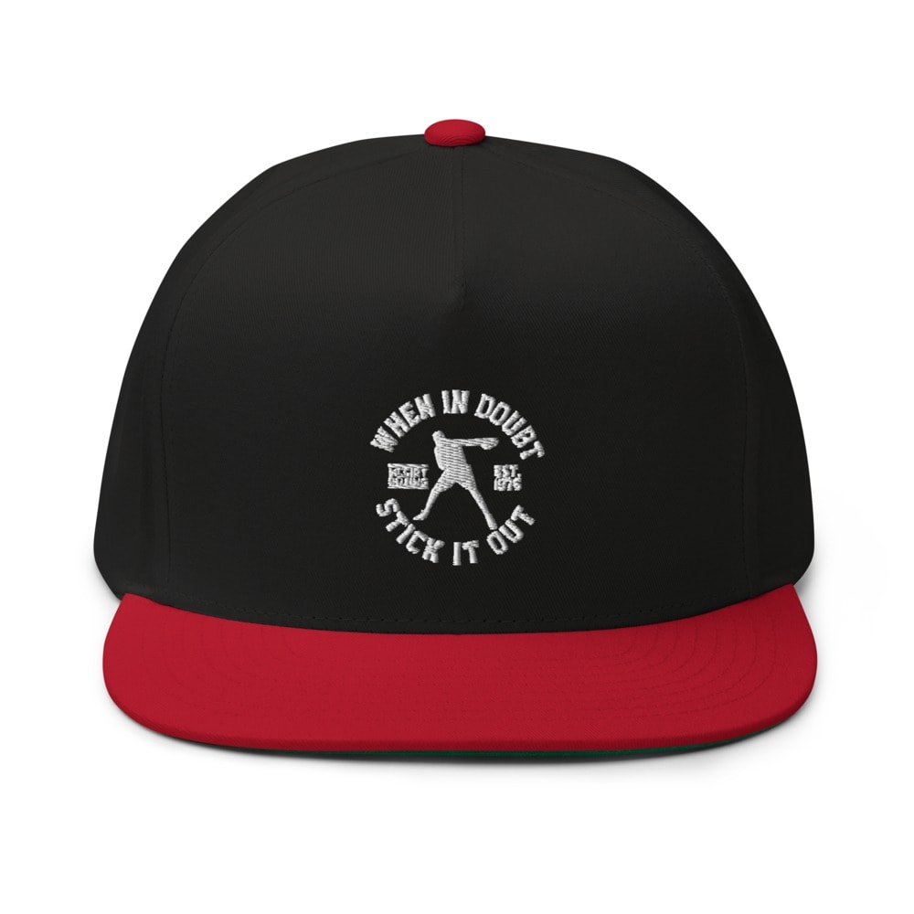 "When in Doubt Stick it out" Mcgirt Boxing Statement, Hat, All White Logo
