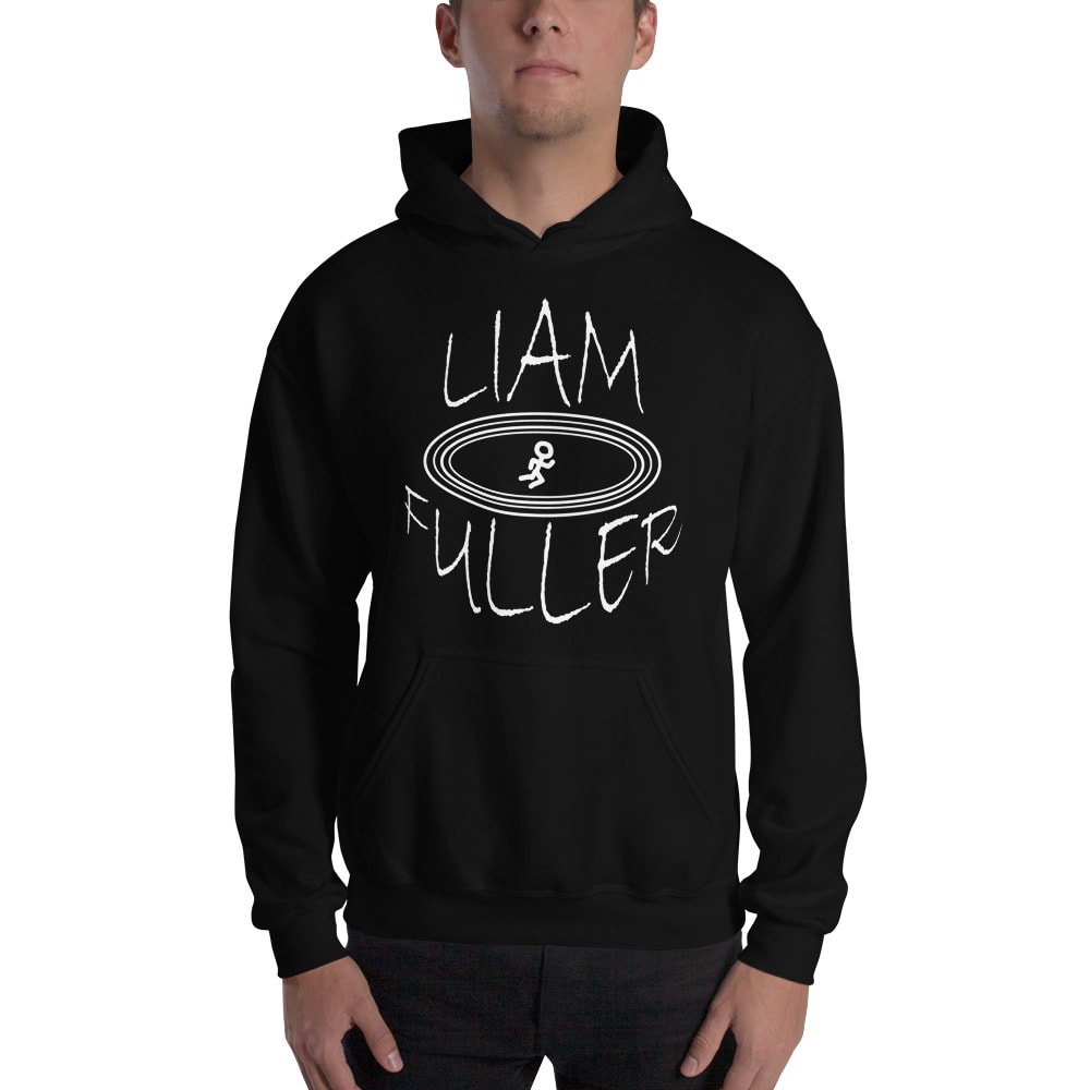 "LF" by Liam Fuller Hoodie, White Logo