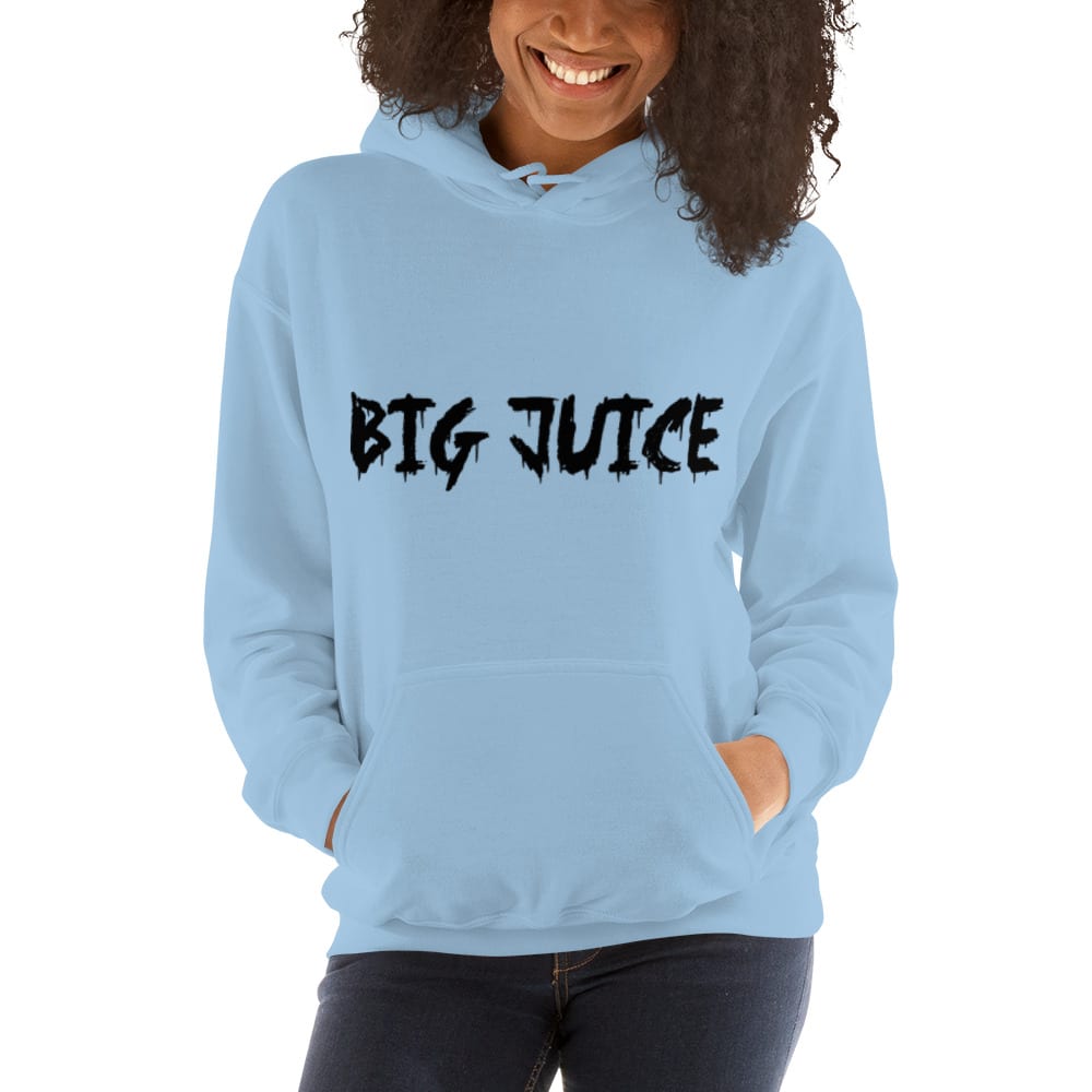 "Big Juice" by Avery Goldensoph Women's Hoodie, Black Logo