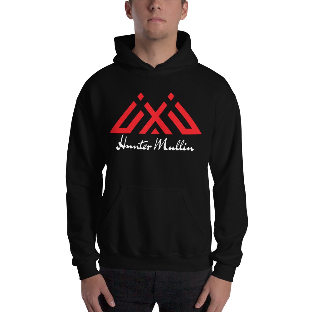 "Mullin" by Hunter Mullin Hoodie, White Logo
