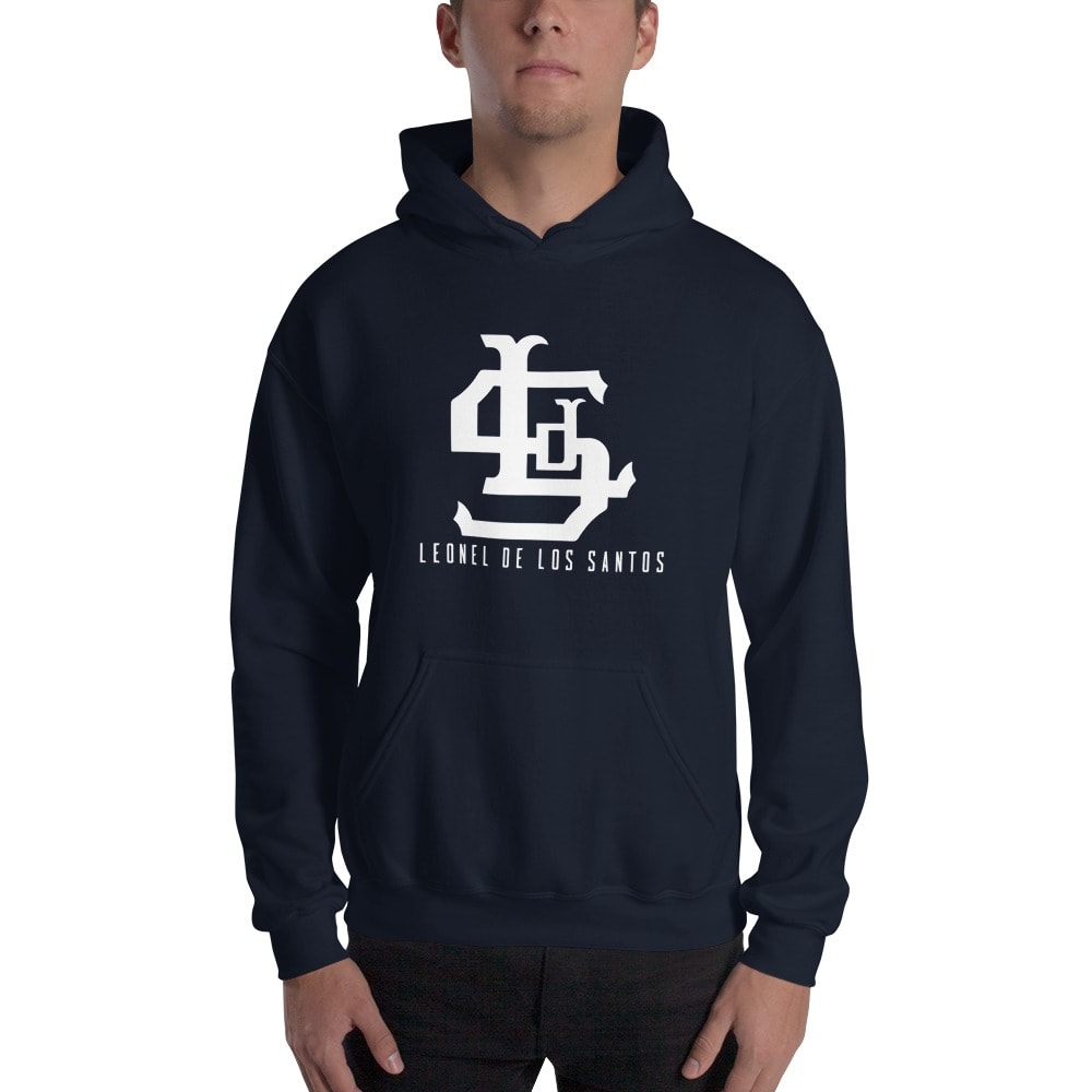 Leonel De Los Santos Hoddie, white Logo