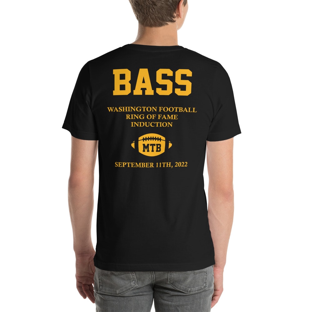 "Commemorative Shirt" by Mike Bass, Front and Back Gold Logo