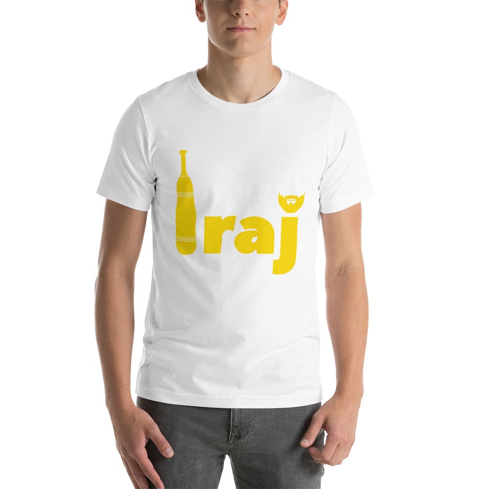 "Iraj" by Iraj Azizpour Shirt, Yellow Logo