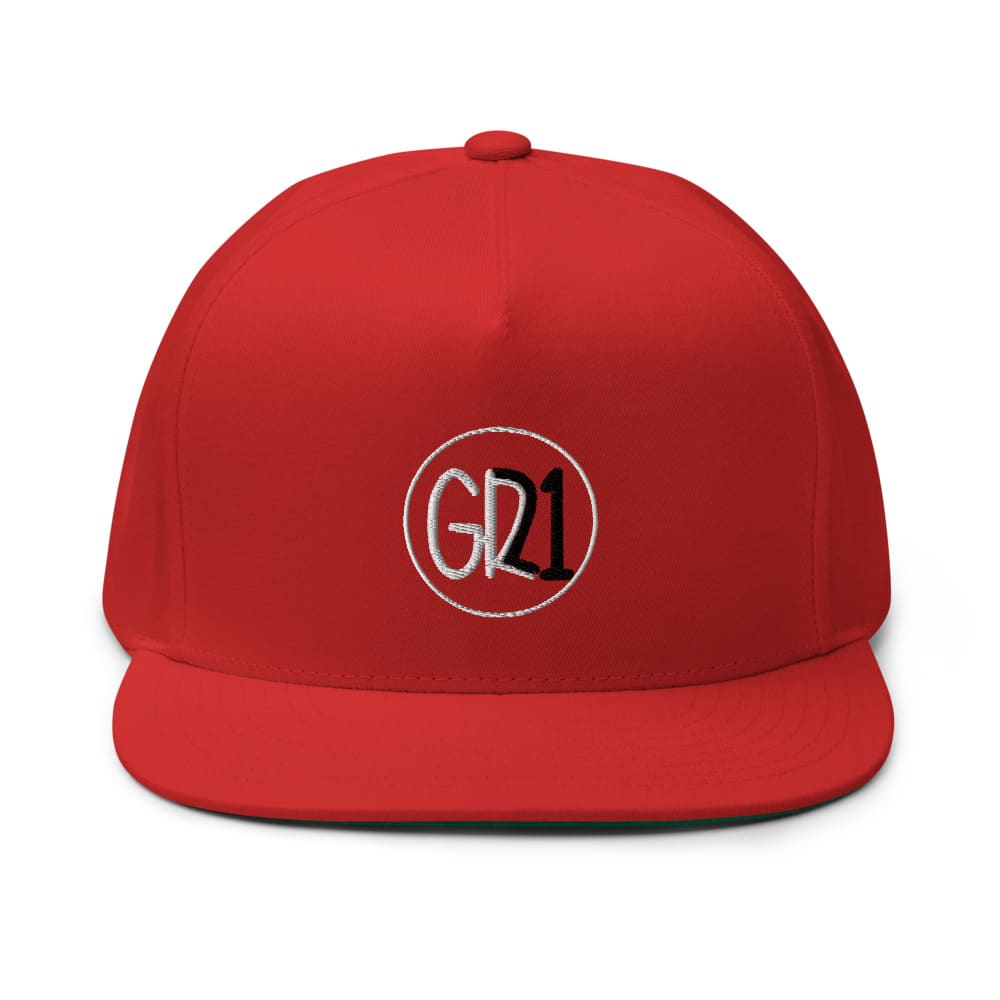 "GR 21" by Giana Romano Hat, White/Black Logo