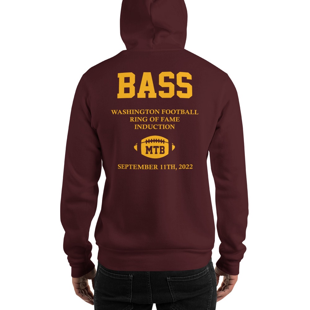 "Commemorative Hoodie" by Mike Bass, Front and Back Gold Logo