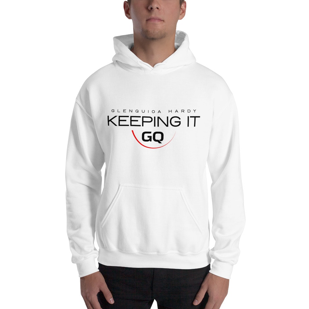 "Keeping It GQ" by Glenquioa Hardy Hoodie, Black Logo