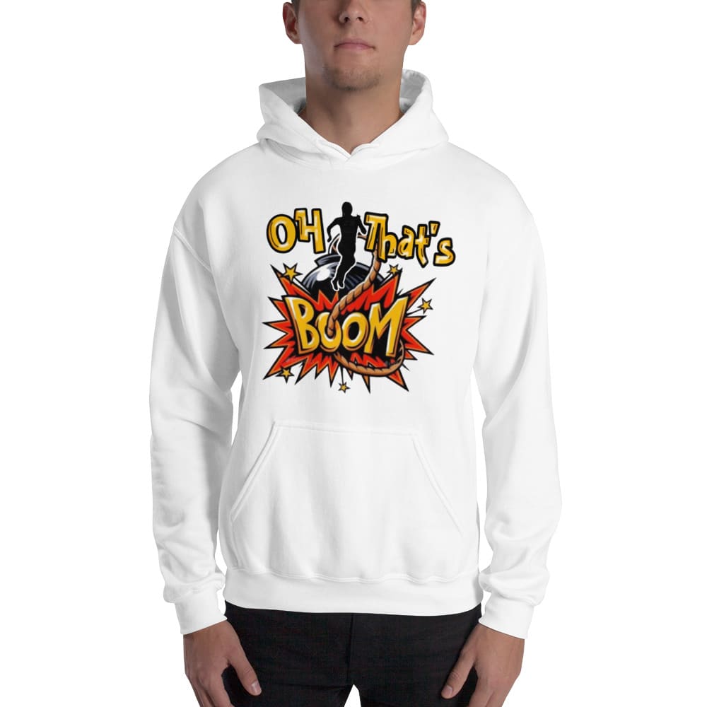 Oh That's Boom by Comari Hawkin Hoodie, Black Logo