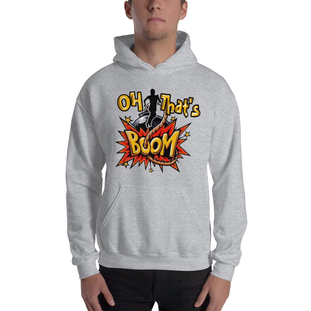 Oh That's Boom by Comari Hawkin Hoodie, Black Logo