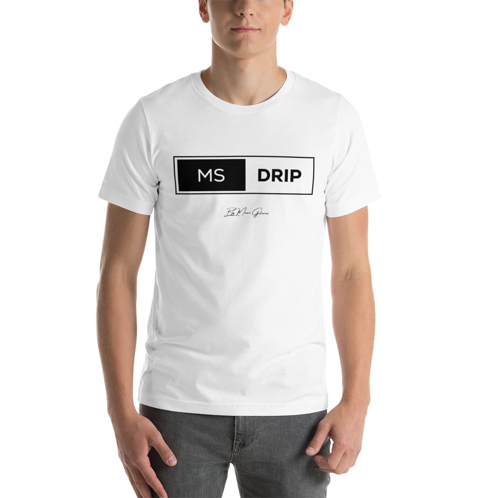 "MS Drip" by Mauro Gutierrez Shirt, Black Logo