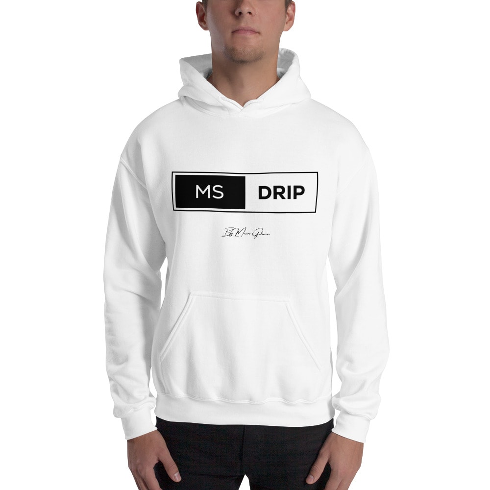 "MS Drip" by Mauro Gutierrez Hoodie, Black Logo