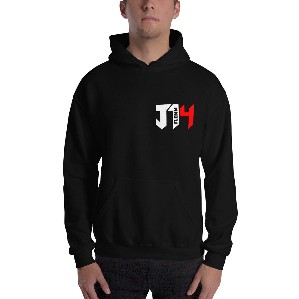 "J14" by Jeremiah Flemmons Hoodie, White Logo